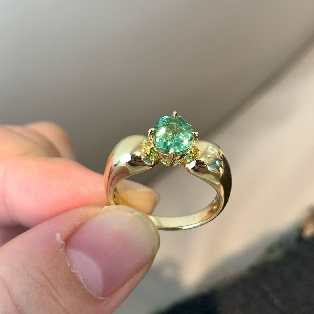 14k Gold 1.44 Ct Natural Tourmaline Ring - 3