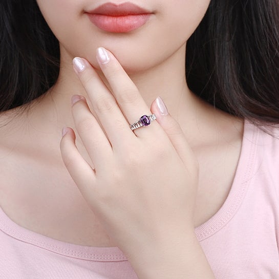 14k Gold 2.09 Ctw Natural Spinel & Diamond Ring - 5