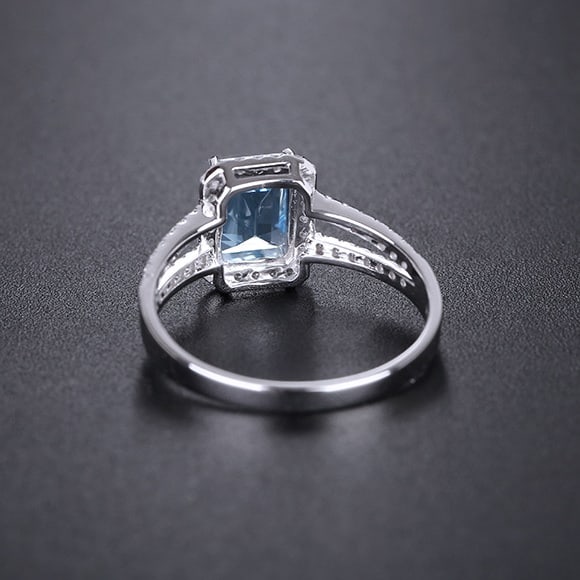 14k Gold 1.10 Ctw Natural Sapphire & Diamond Ring - 3