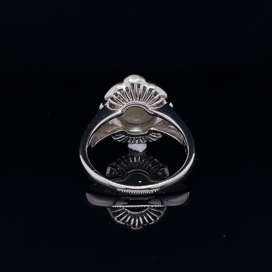 14k Gold 2.68 Ctw Natural Opal & Diamond Ring - 4