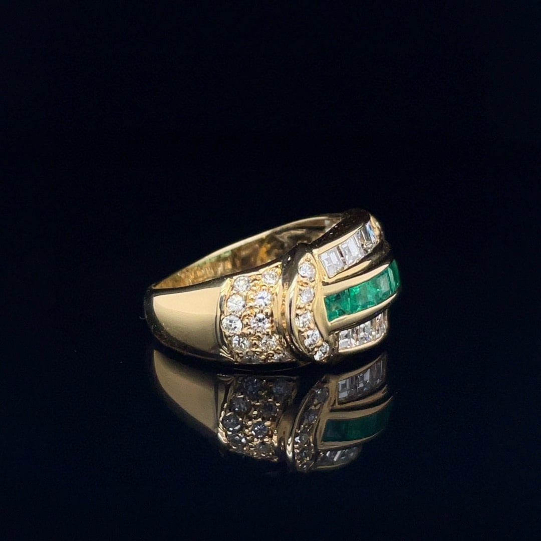 14k Gold 1.07 Ct Natural H Diamond Ring - 3