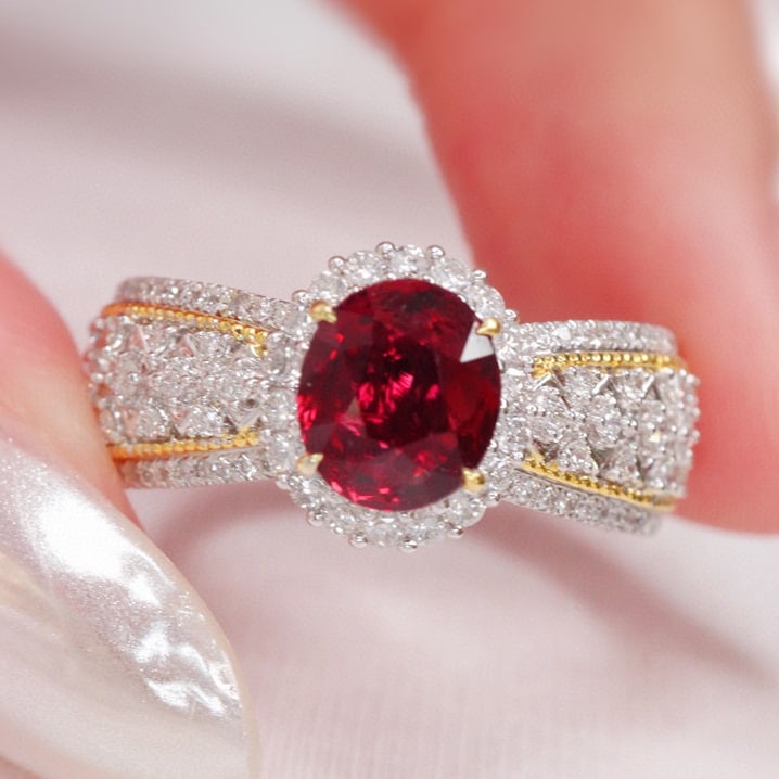 14k Gold 1.68 Ctw Natural Ruby & Diamond Ring - 3