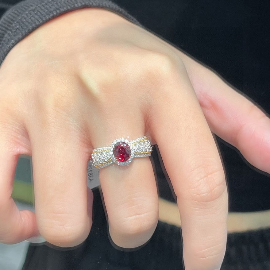 14k Gold 1.68 Ctw Natural Ruby & Diamond Ring - 5