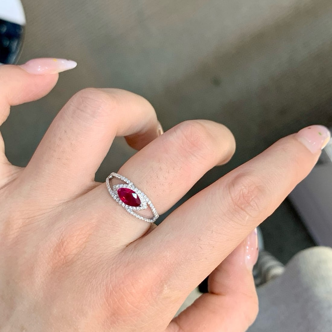 14k Gold 1.37 Ctw Natural Ruby & Diamond Ring - 4