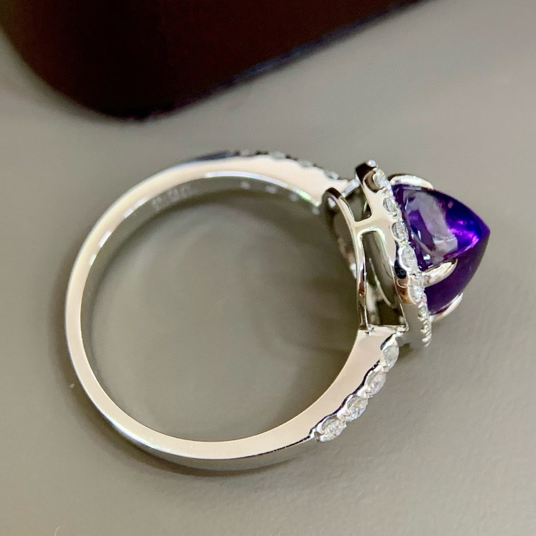 14k Gold 4.07 Ctw Natural Sapphire & Diamond Ring - 2