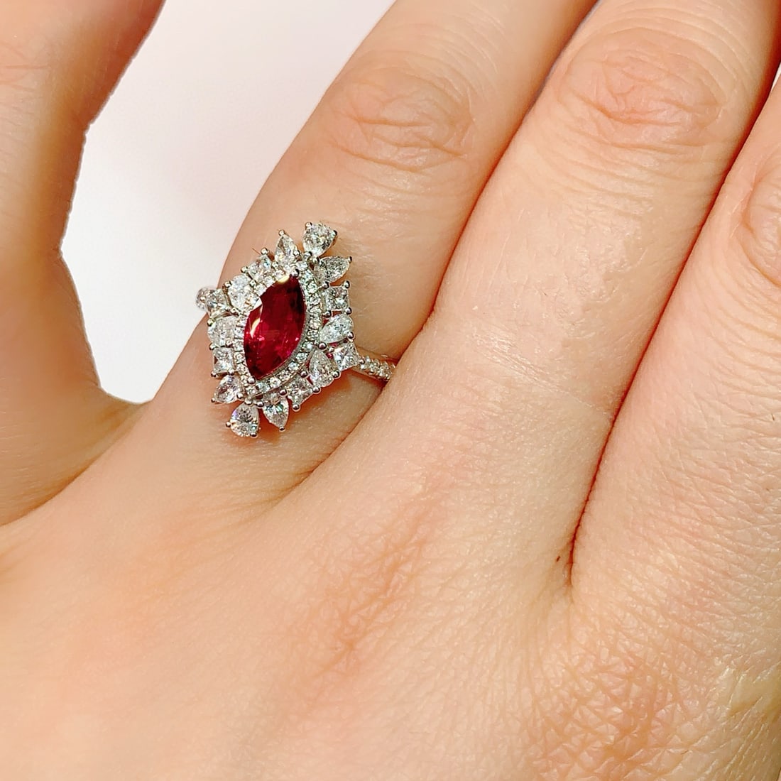 14k Gold 1.84 Ctw Natural Ruby & Diamond Ring - 5