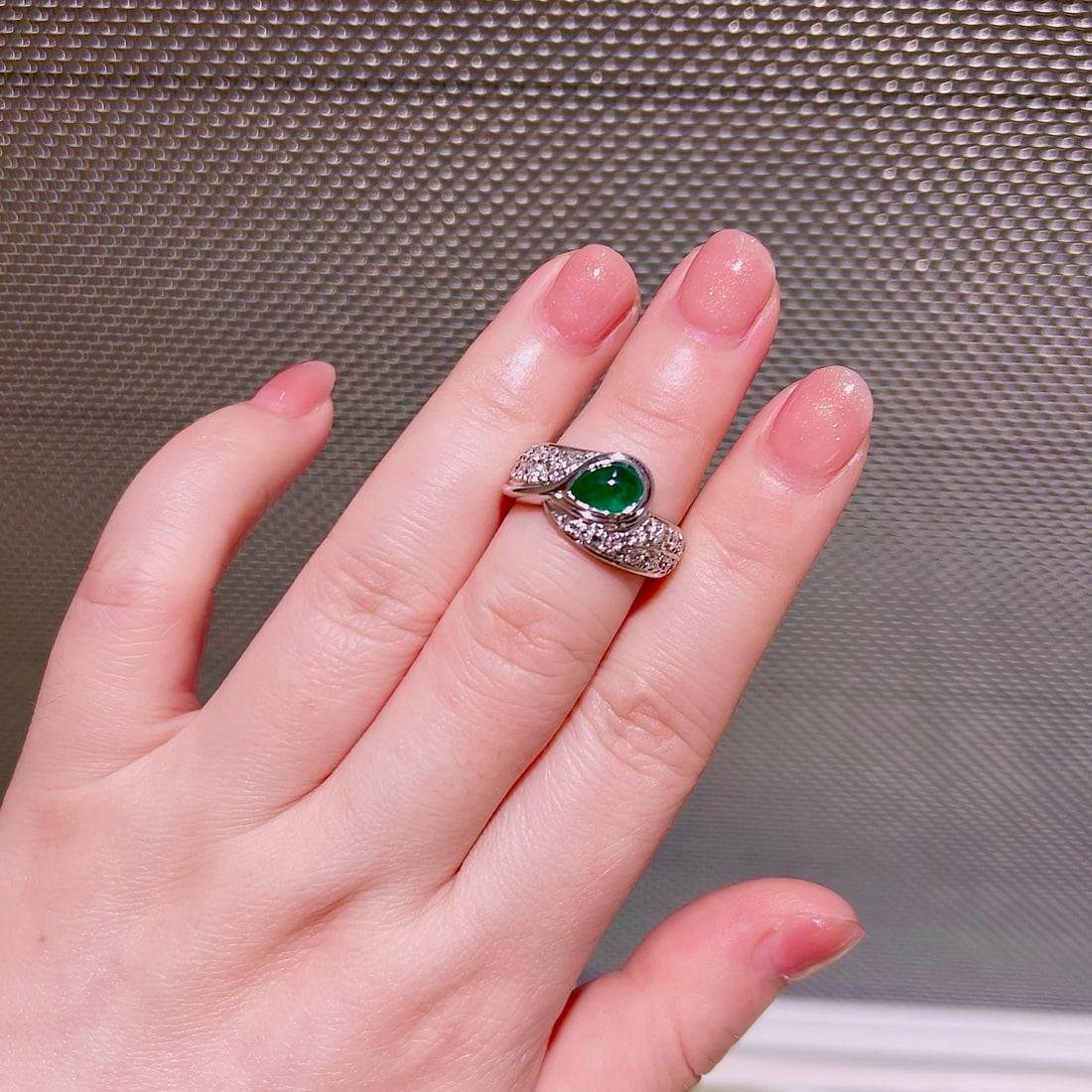 14k Gold 1.76 Ctw Natural Emerald & Diamond Ring - 5