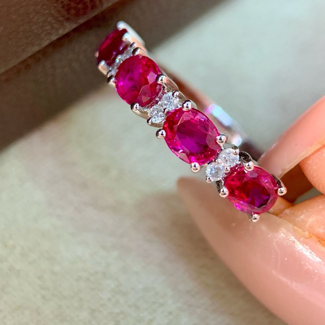 14k Gold 1.21 Ctw Natural Ruby & Diamond Ring - 3