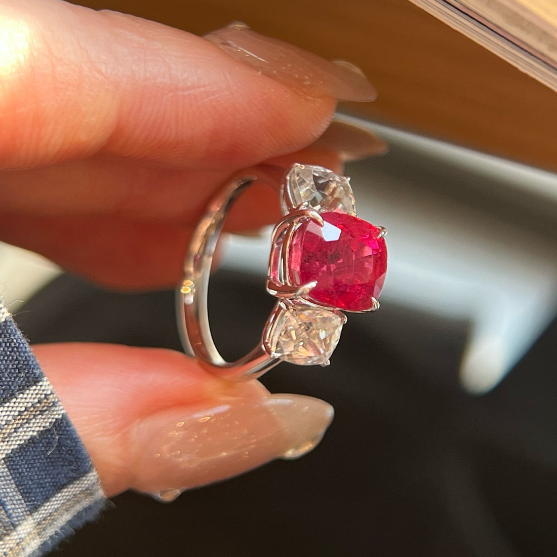 14k Gold 5.57 Ctw Natural Tourmaline & Topaz Ring - 2