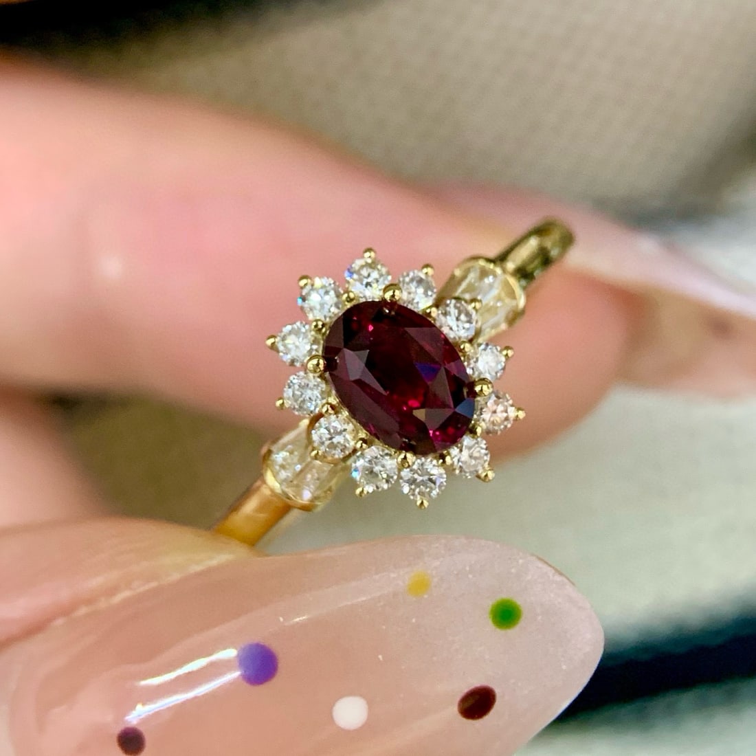 14k Gold 1.35 Ctw Natural Ruby & Diamond Ring - 3