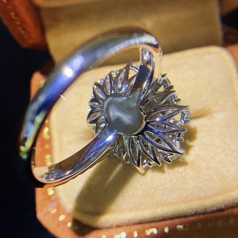 14k Gold 3.66 Ctw Natural Cat's?Eye Chrysoberyl & Diamond Ring - 4