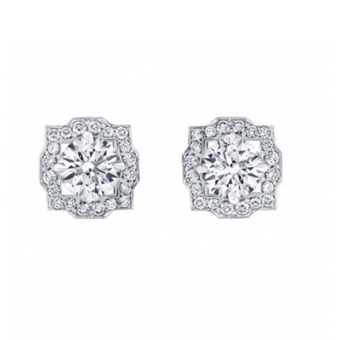 14k Gold 0.72 Ctw Natural H Diamond Earrings: Ref:231054433 // gold content:14k gold // main gemstone:diamond // shape:round // carat weight:0. 6ct // clarity grade:vs-si // color:h // treatment:natural // cut grade:g // // adjacent gemstone 2 : 