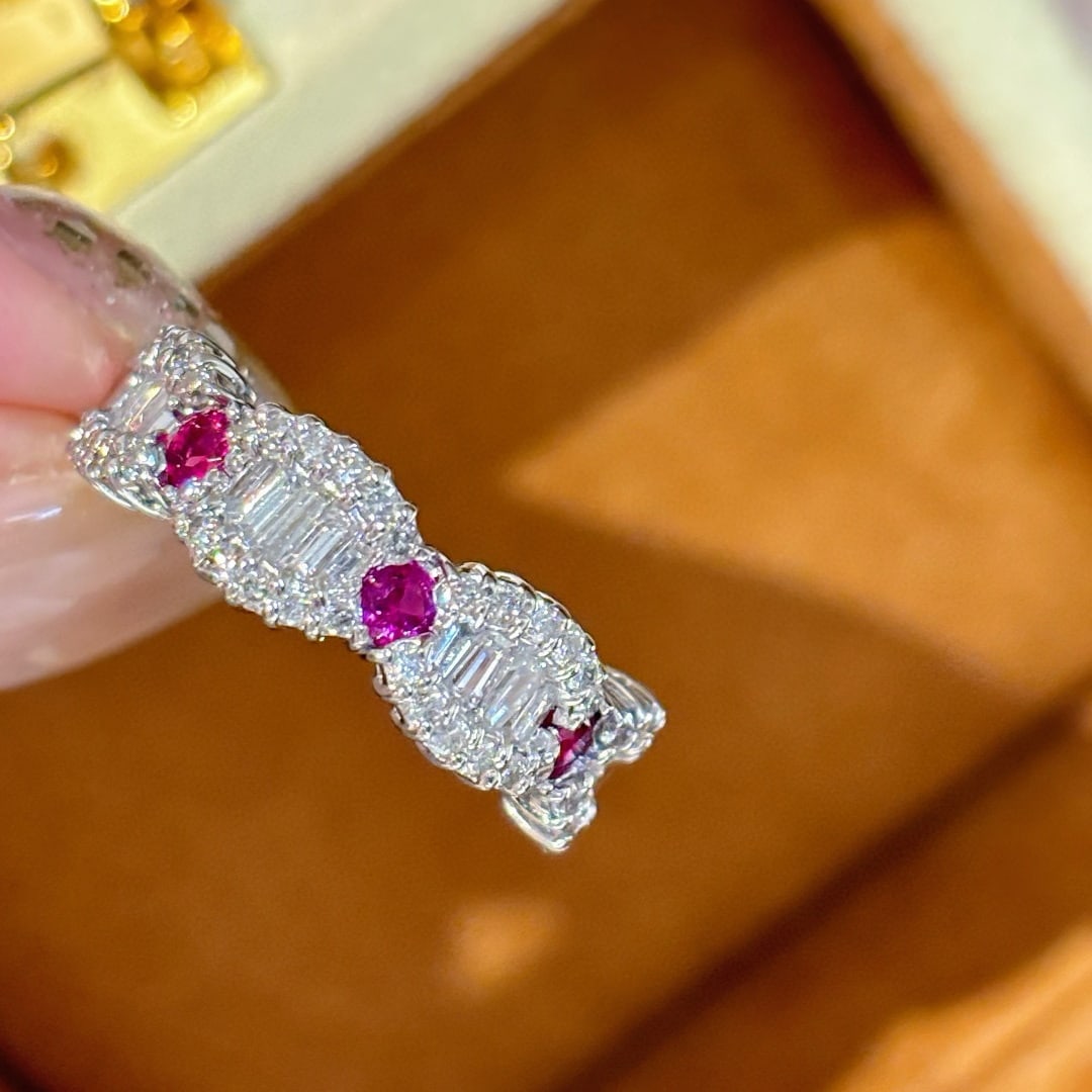 14k Gold 1 Ct Natural H Diamond Ring: Ref:231054446 // gold content:14k gold // ring size:7. 25us // // main gemstone:diamond // shape:multiply // carat weight:1ct // clarity grade:vs-si // color:h // treatment:natural // // adjacent