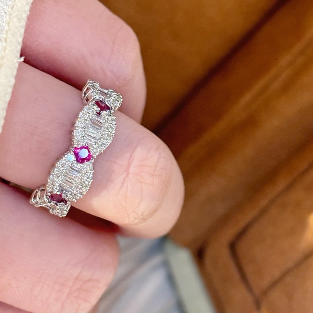 14k Gold 1 Ct Natural H Diamond Ring - 5