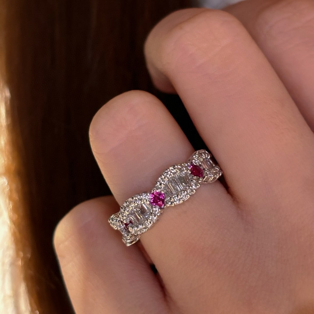 14k Gold 1 Ct Natural H Diamond Ring - 8