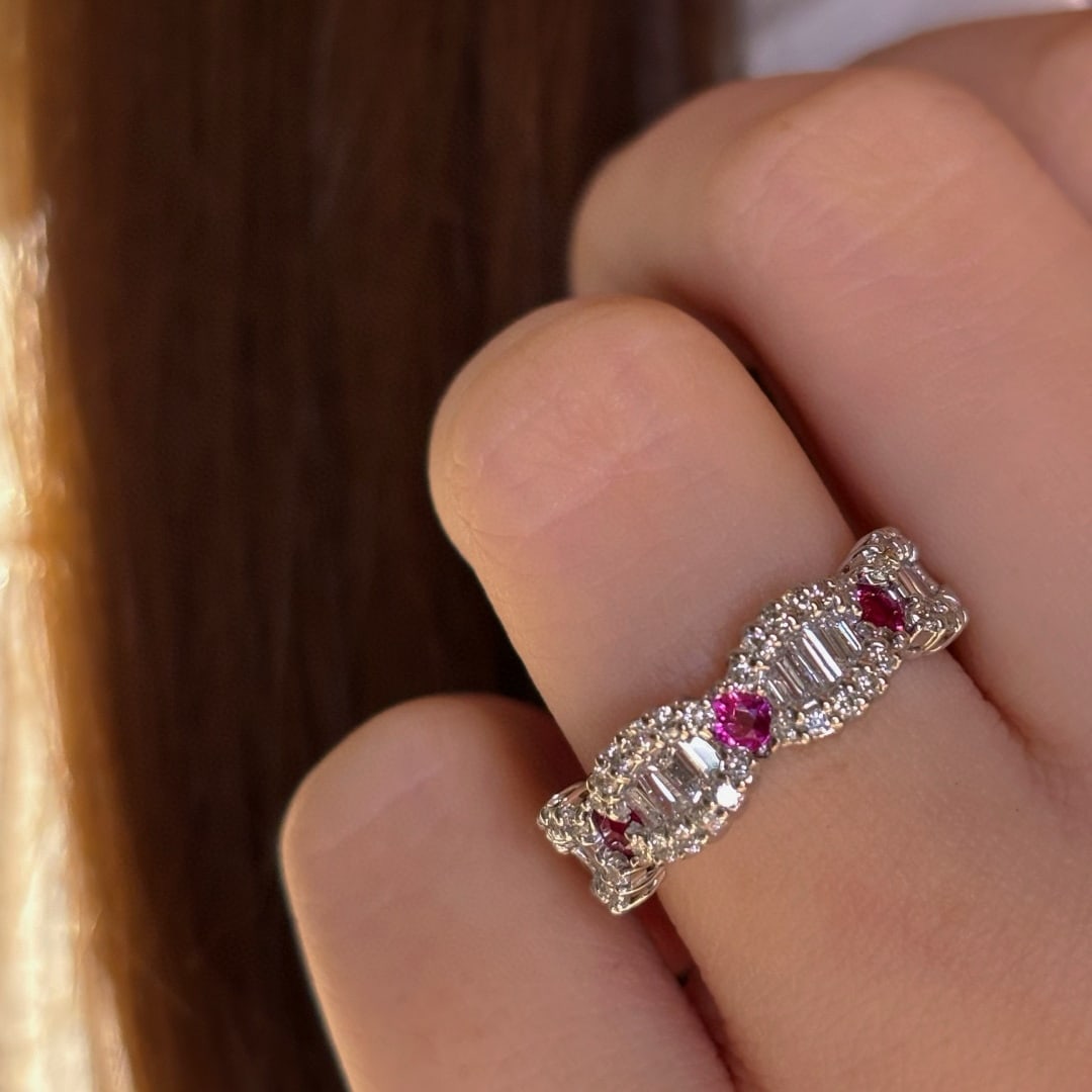 14k Gold 1 Ct Natural H Diamond Ring - 9