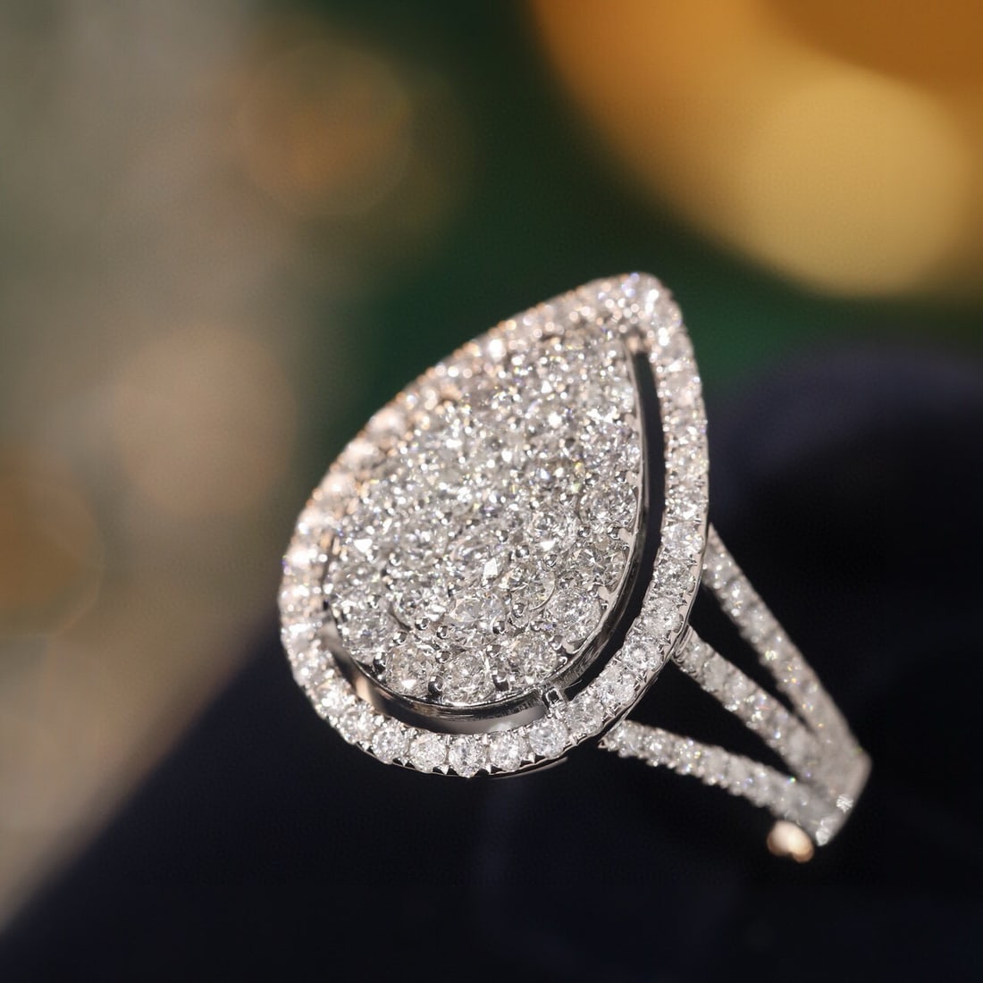 14k Gold 1.3 Ct Natural H Diamond Ring - 3