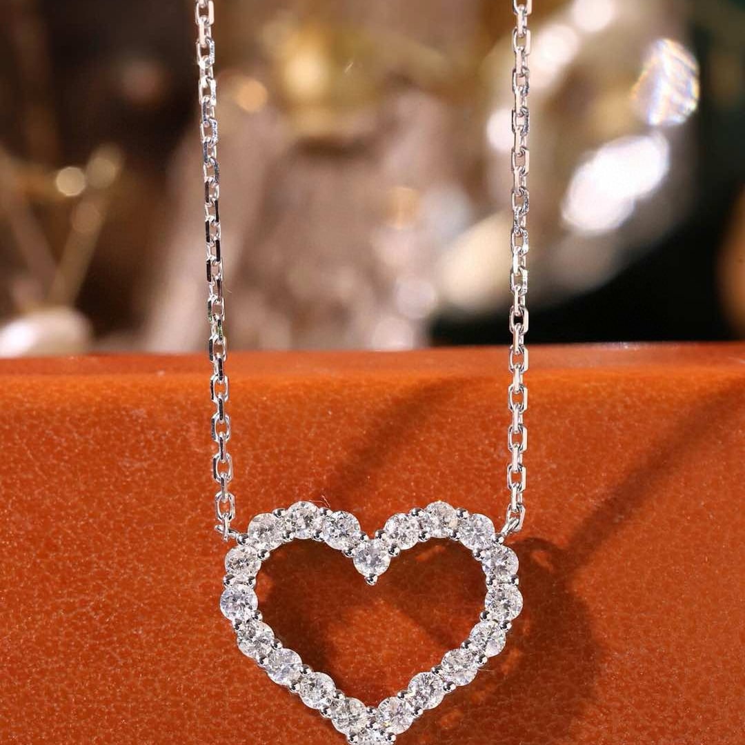 14k Gold 0.60 Ct Natural H Diamond Necklace: Ref:231055151 // gold content:14k gold // main gemstone:diamond // shape:round // carat weight:0. 60ct // clarity grade:vs-si // color:h // treatment:natural // cut grade:g // Condition: New Low