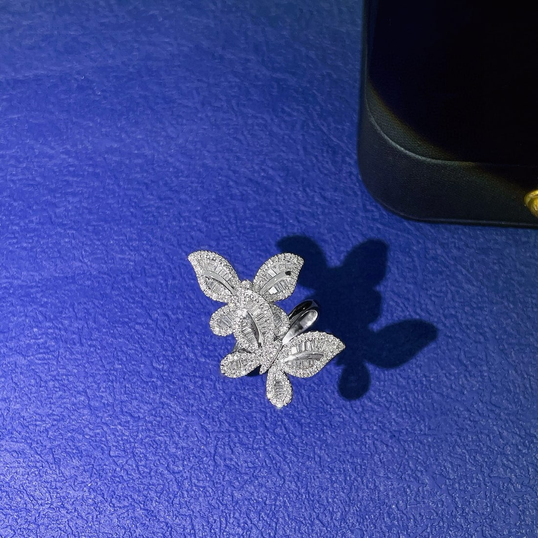 14k Gold 1.3 Ctw Natural H Diamond & Butterfly Jewelry Set - 5