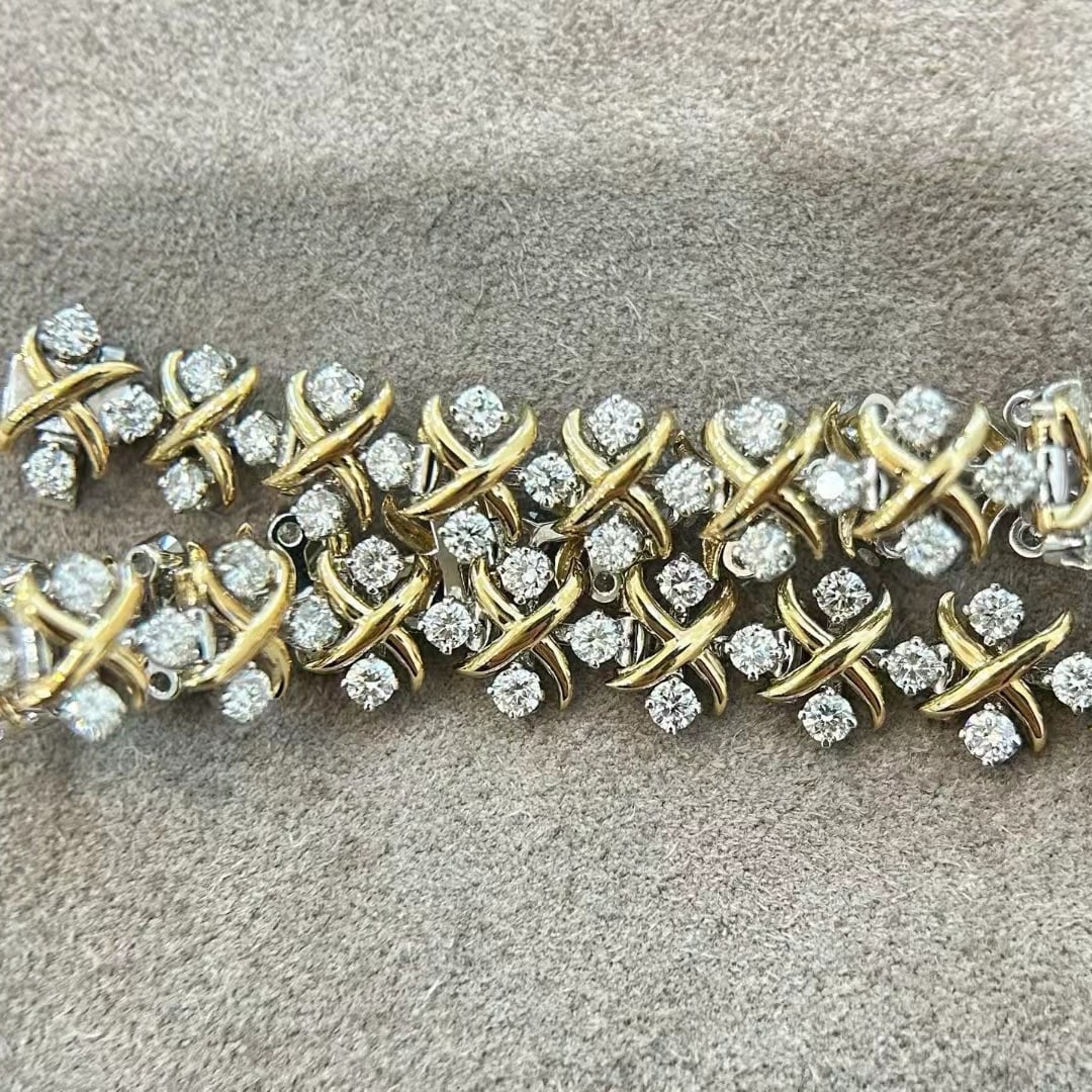 14k Gold 2.95 Ct Natural H Diamond Bracelet - 5
