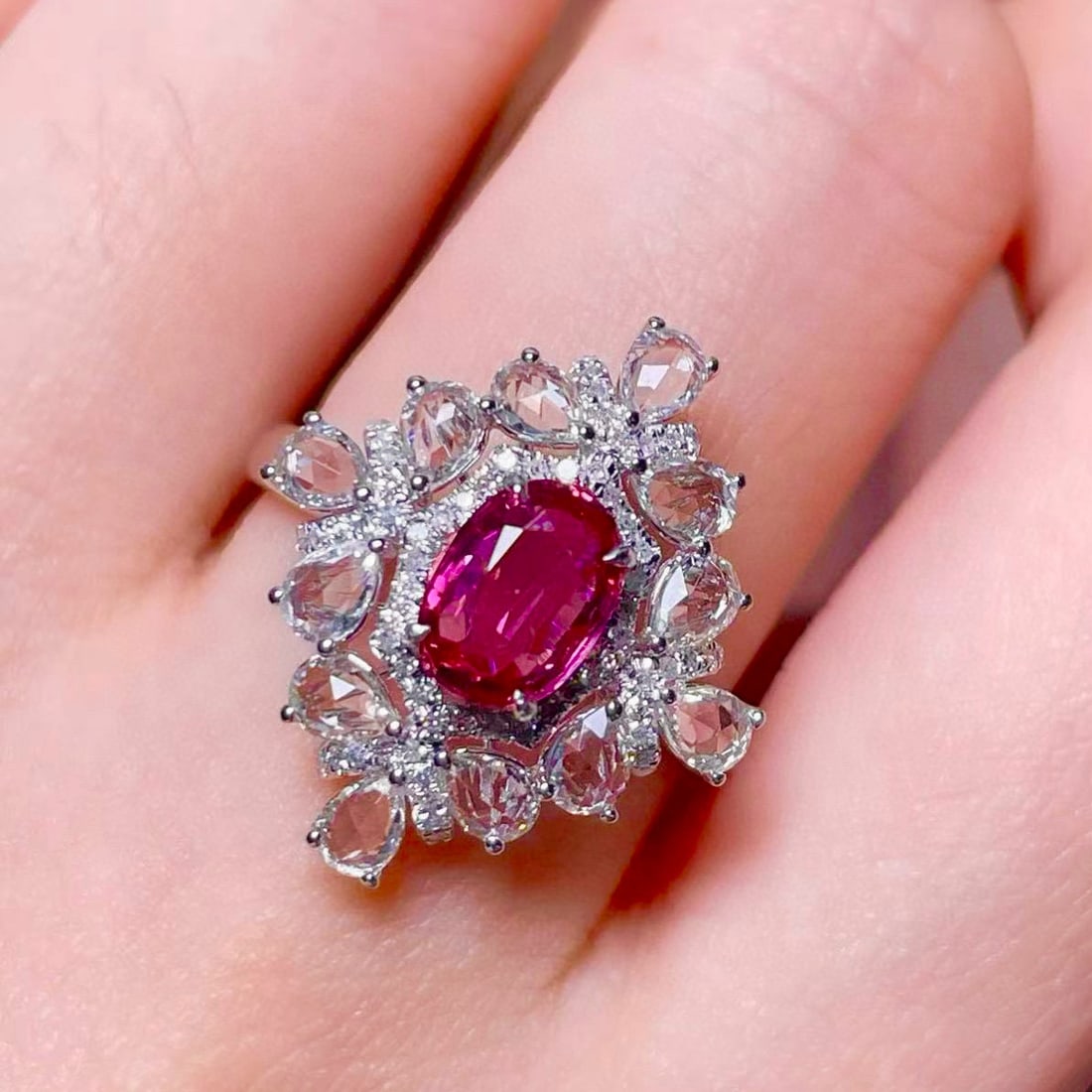 14k Gold 2.13 Ctw Natural Ruby & Sapphire Ring - 3
