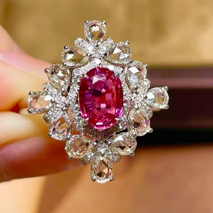 14k Gold 2.13 Ctw Natural Ruby & Sapphire Ring - 4