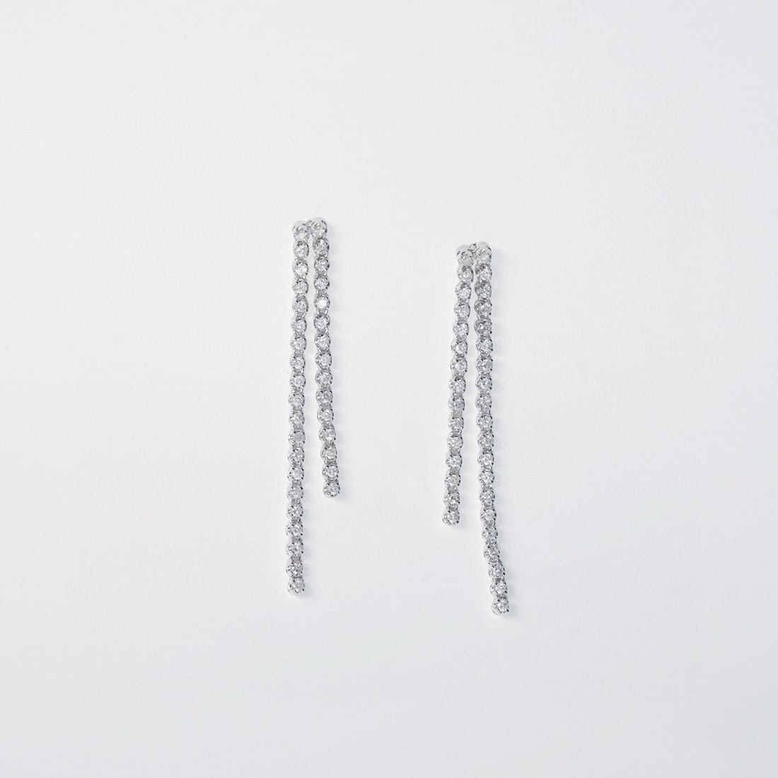 14k Gold 1.10 Ct Natural H Diamond Earrings - 8