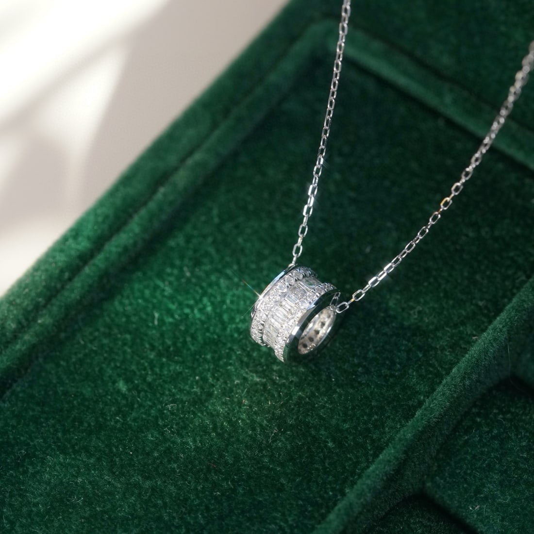 14k Gold 0.50 Ct Natural H Diamond Necklace - 2