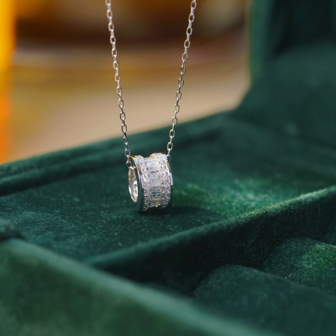 14k Gold 0.50 Ct Natural H Diamond Necklace - 5