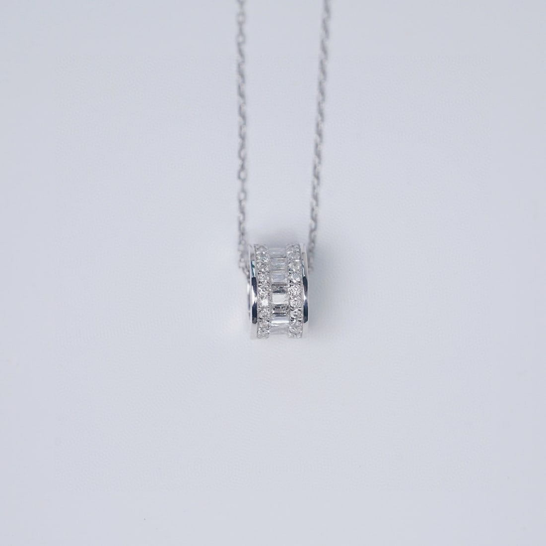 14k Gold 0.50 Ct Natural H Diamond Necklace - 7