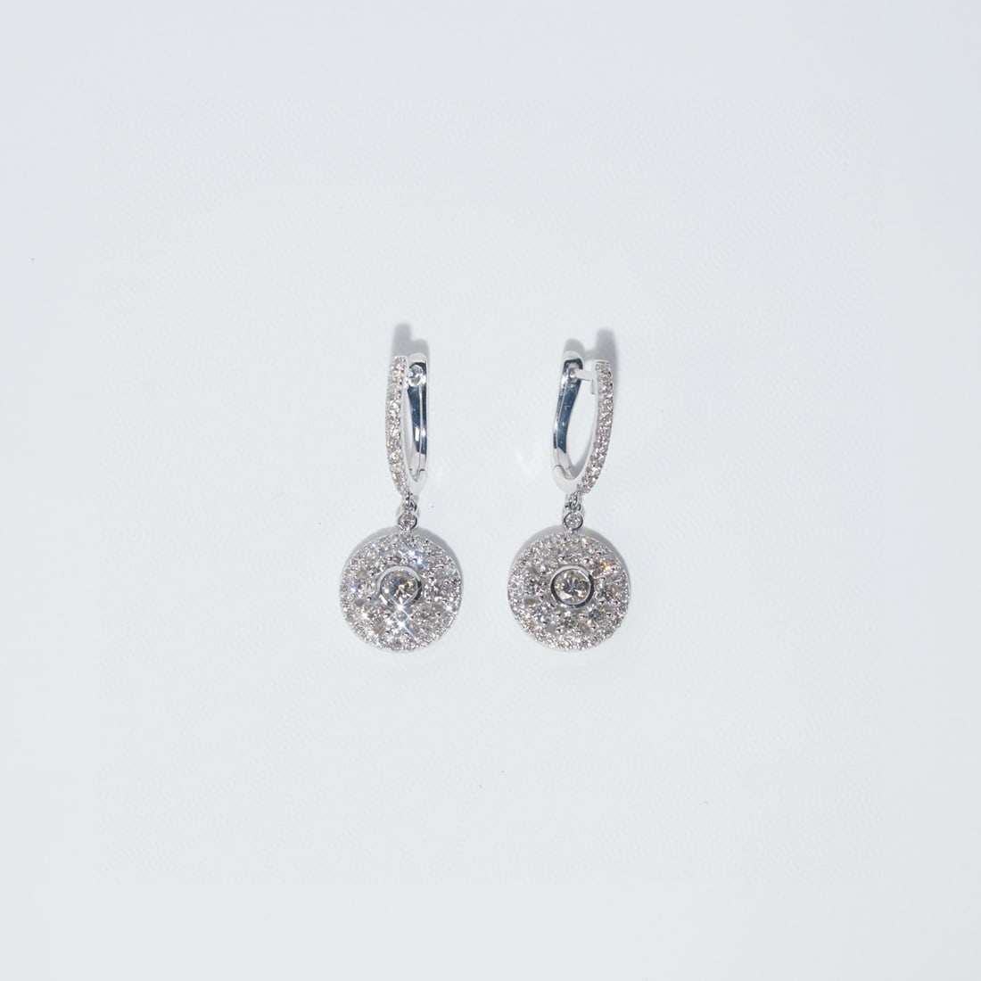 14k Gold 1.80 Ct Natural H Diamond Earrings - 8