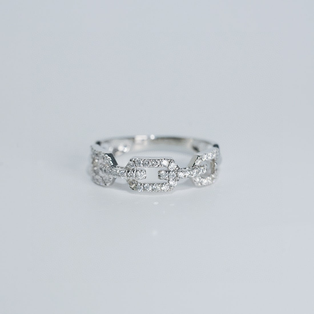 14k Gold 0.40 Ct Natural H Diamond Ring - 5