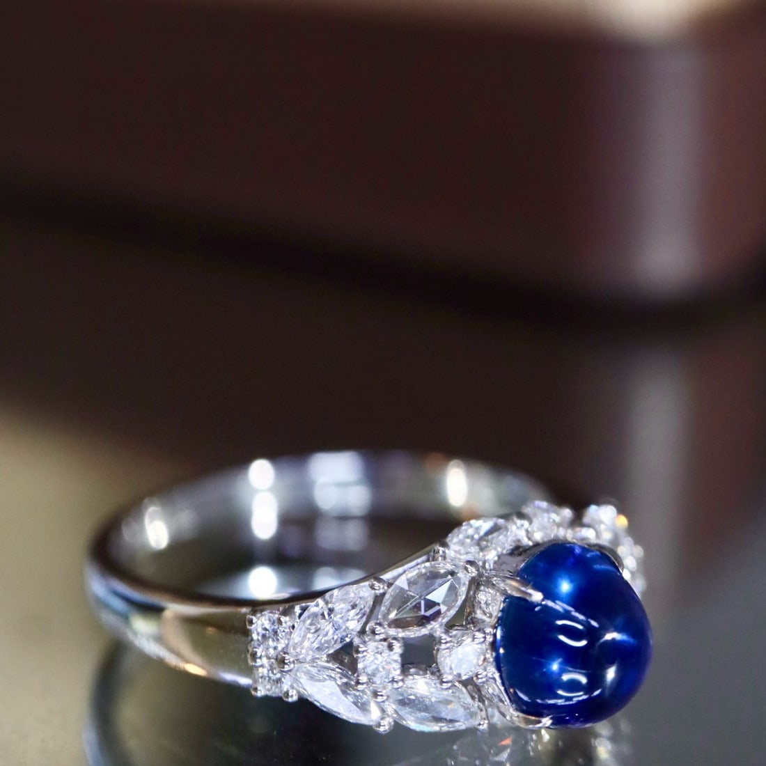 14k Gold 1.74 Ctw Natural Sapphire & Diamond Ring - 2