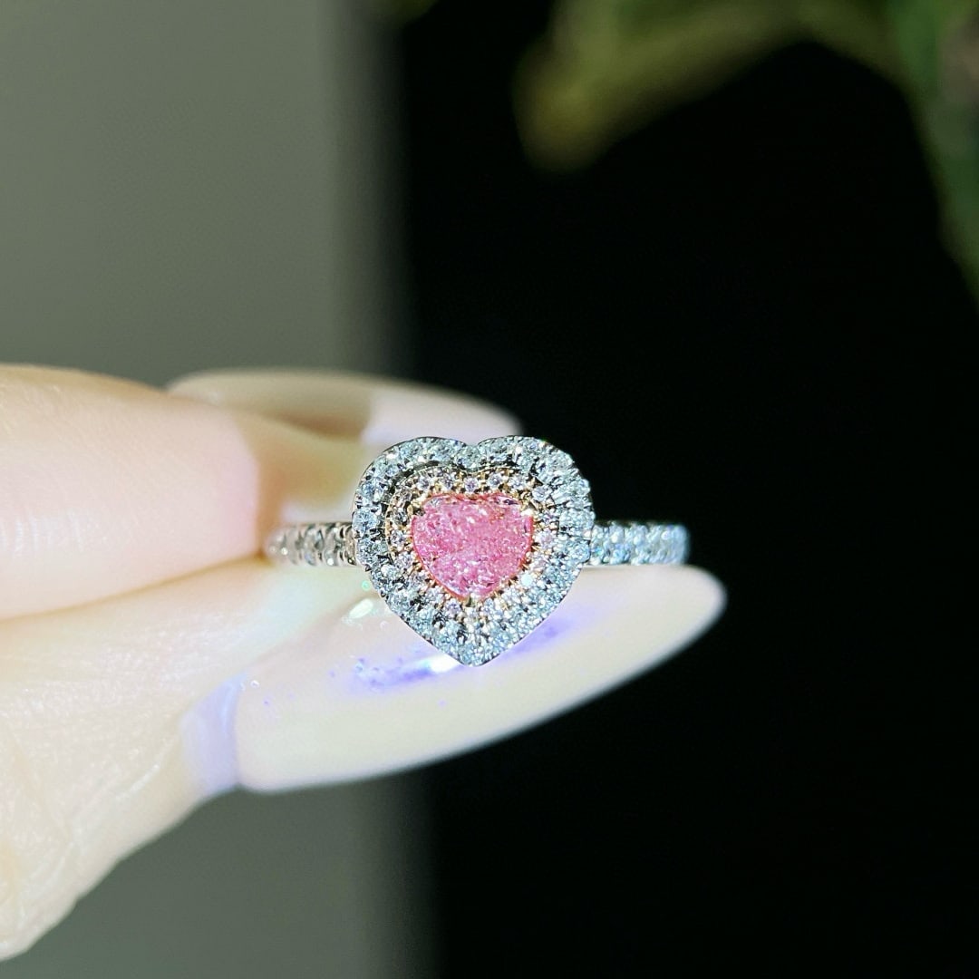 14k Gold 1.56 Ctw Natural Pink Diamond & Diamond Jewelry Set - 2