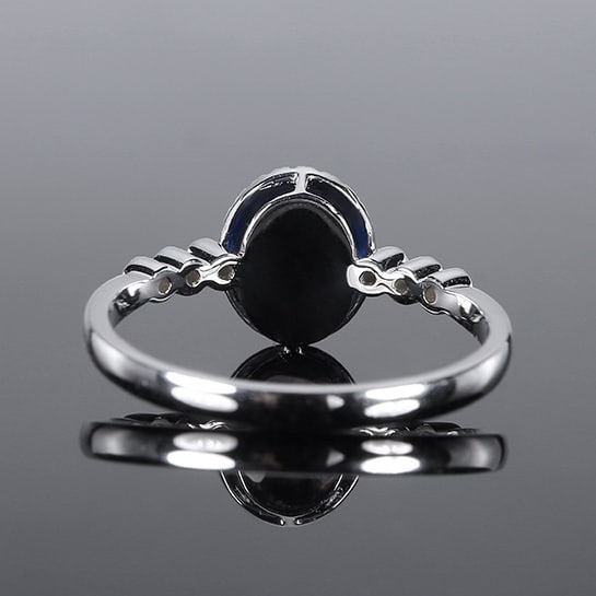 14k Gold 1.04 Ctw Natural Sapphire & Diamond Ring - 4
