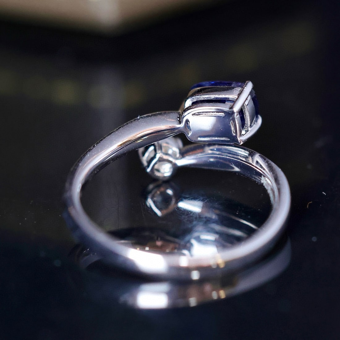14k Gold 1.03 Ctw Natural Sapphire & Diamond Ring - 6