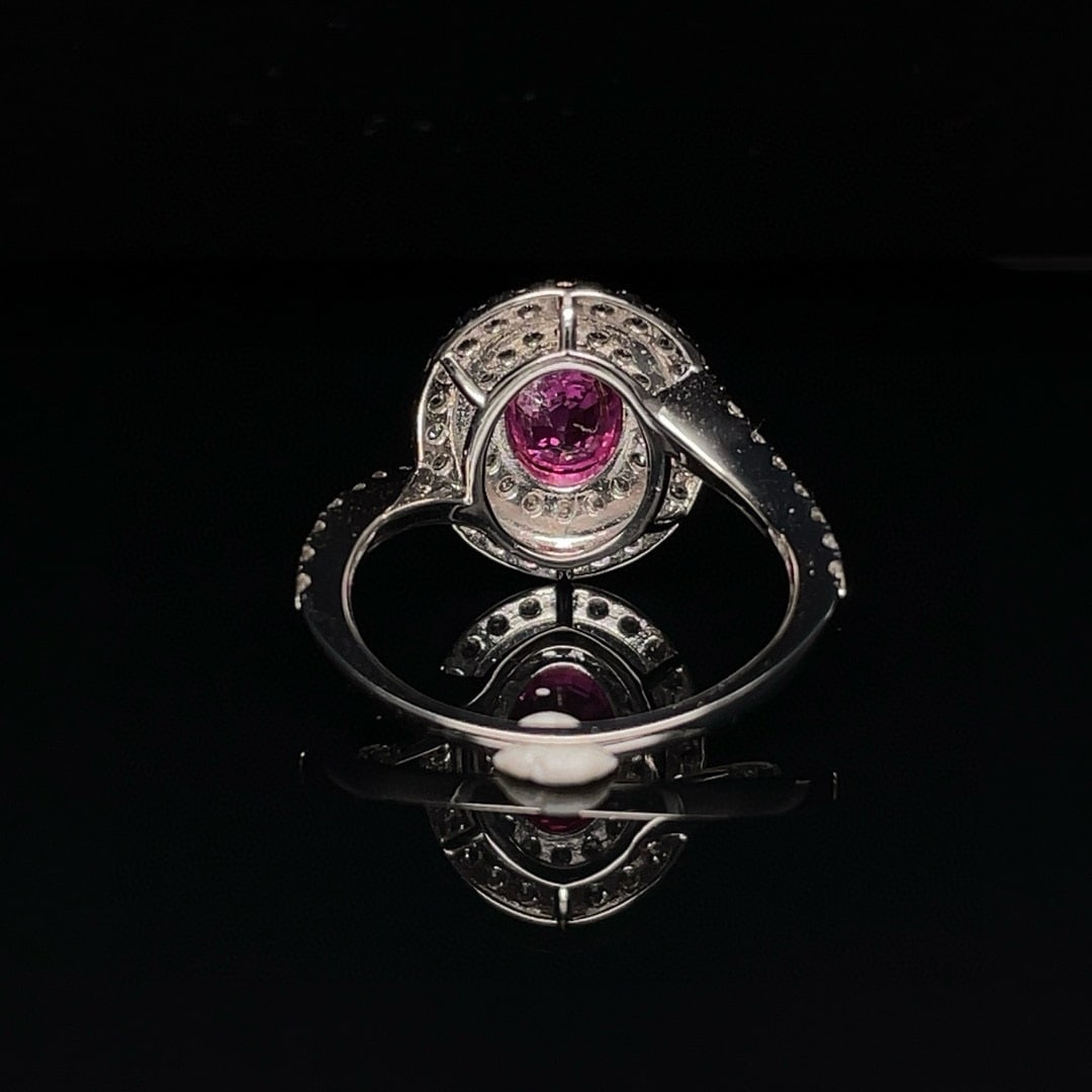 14k Gold 2.17 Ctw Natural Sapphire & Diamond Ring - 4