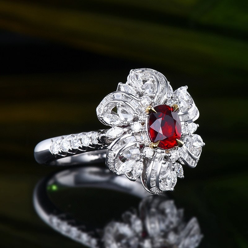 14k Gold 2.02 Ctw Natural Ruby & Diamond Ring/pendant( Without Chain ) - 3