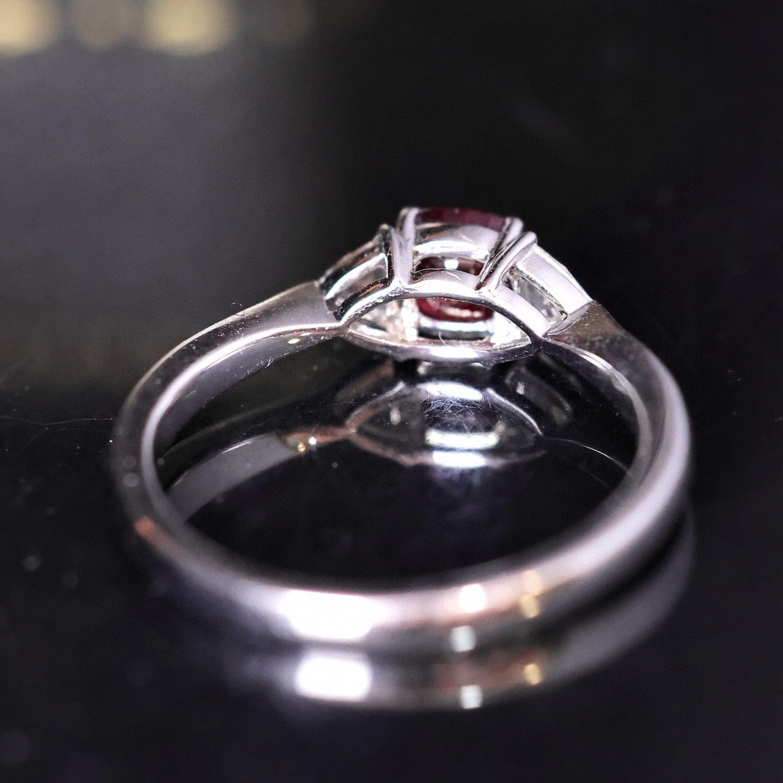 14k Gold 0.69 Ctw Natural Ruby & Diamond Ring - 6