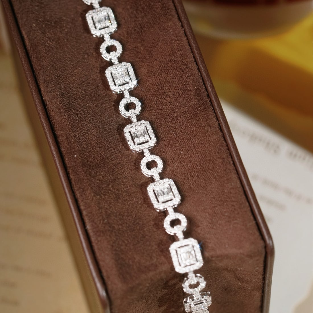 14k Gold 3.50 Ct Natural H Diamond Bracelet - 2