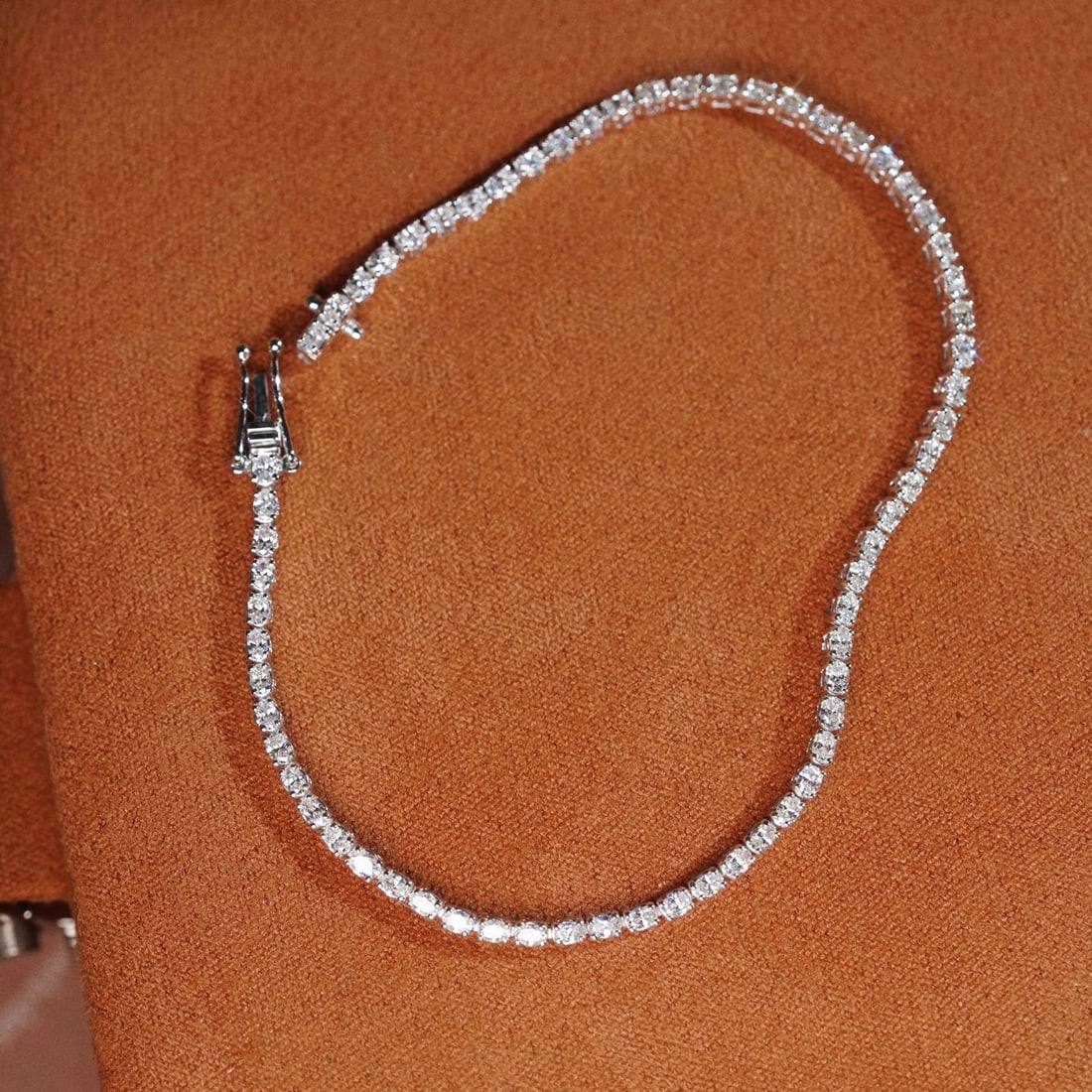 14k Gold 1.58 Ct Natural H Diamond Bracelet - 7