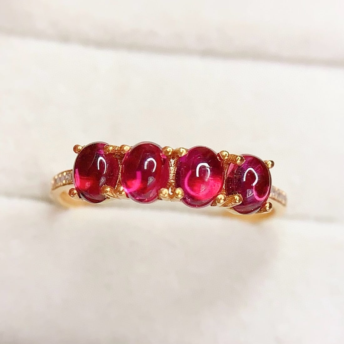 14k Gold 1.8 Ct Natural Tourmaline & Diamond Ring - 2