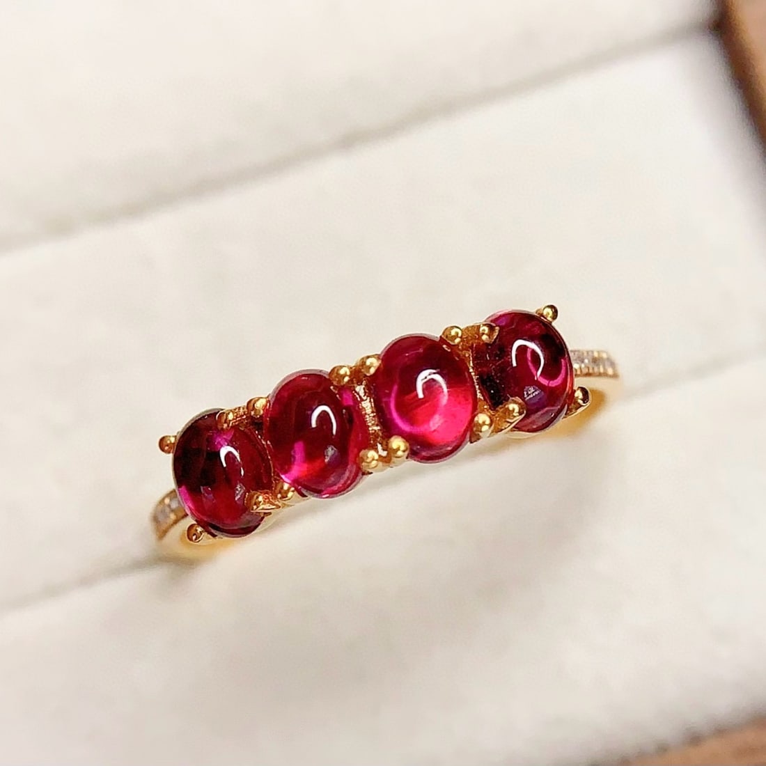 14k Gold 1.8 Ct Natural Tourmaline & Diamond Ring - 3