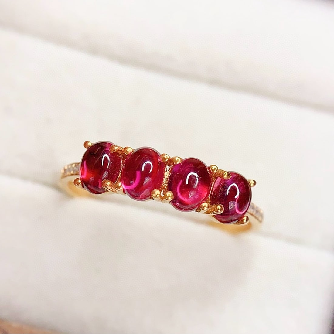 14k Gold 1.8 Ct Natural Tourmaline & Diamond Ring - 4