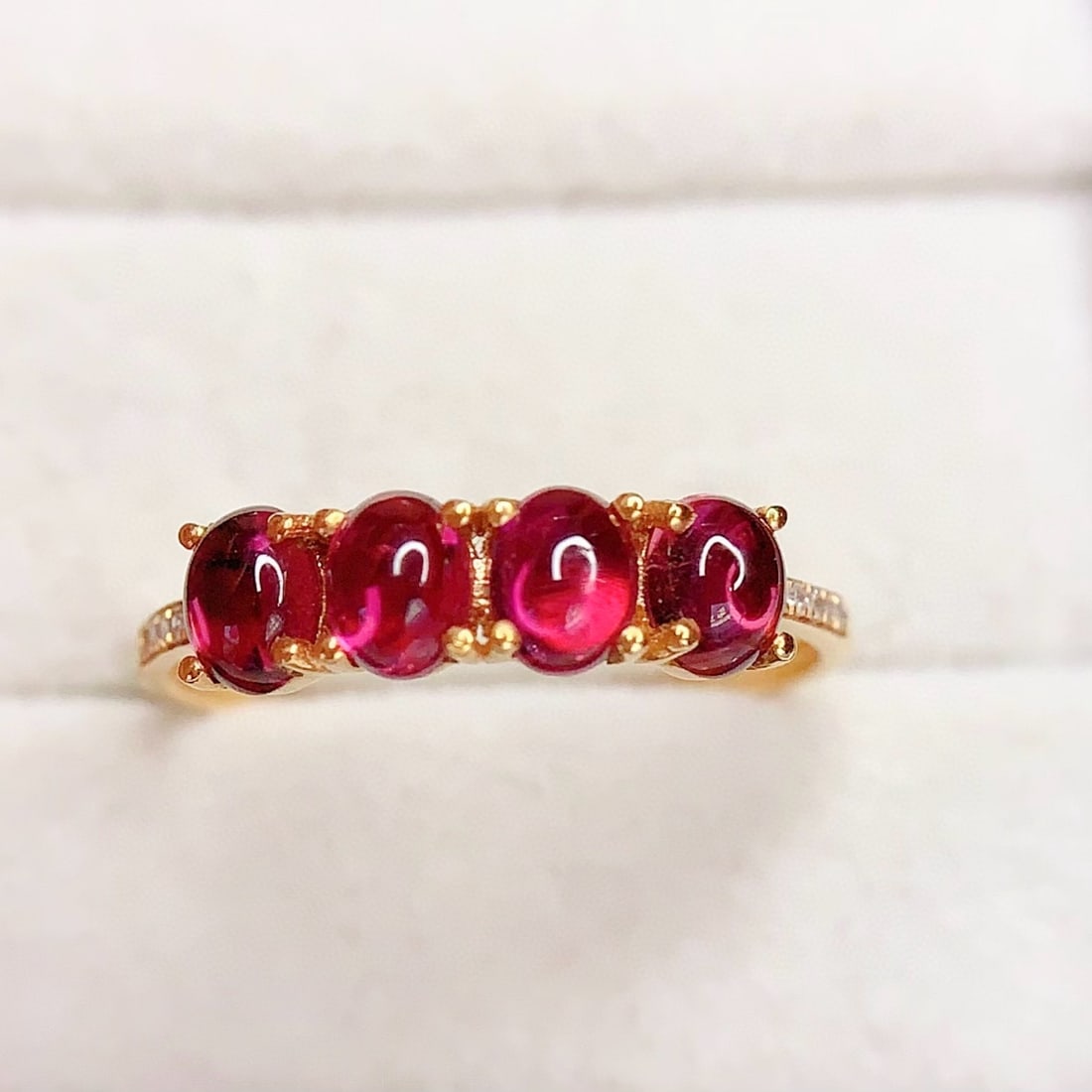 14k Gold 1.8 Ct Natural Tourmaline & Diamond Ring - 5