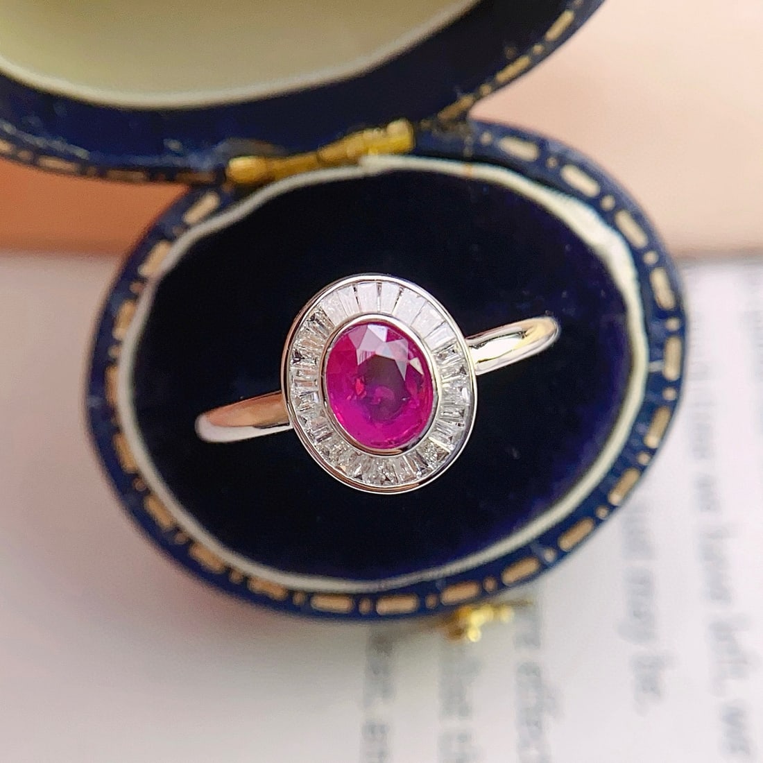 14k Gold 0.68 Ct Natural Ruby & Sapphire Ring - 2