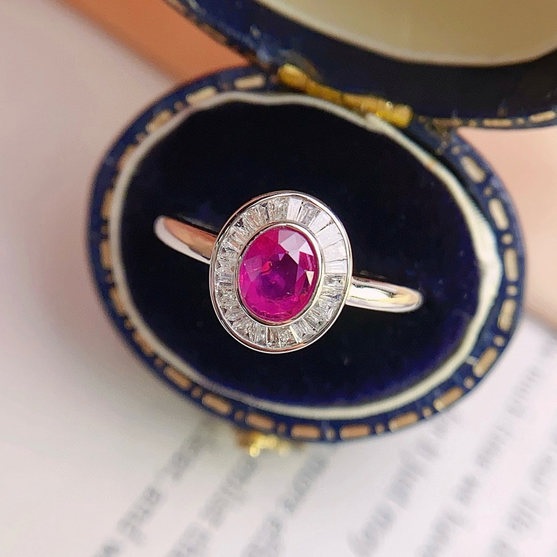 14k Gold 0.68 Ct Natural Ruby & Sapphire Ring - 4