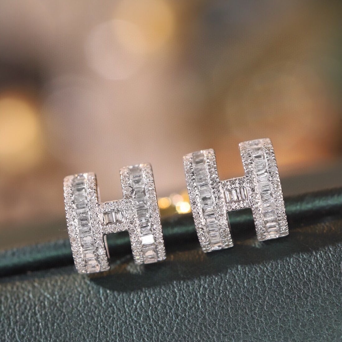 14k Gold 0.5 Ct Natural H Diamond Earrings - 7