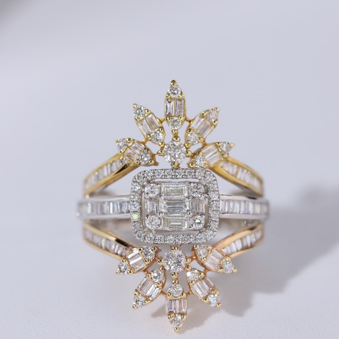 14k Gold 1 Ct Natural H Diamond Ring - 3