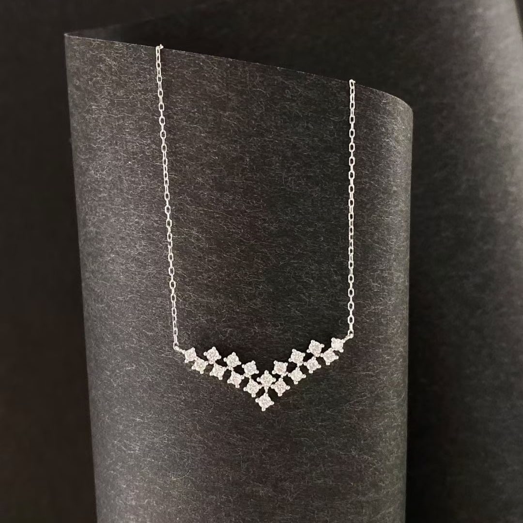 14k Gold 0.35 Ct Natural H Diamond Necklace: Ref:231057121 // gold content:14k gold // main gemstone:diamond // shape:round // carat weight:0. 35ct // clarity grade:vs-si // color:h // treatment:natural // cut grade:g // Condition: New Low